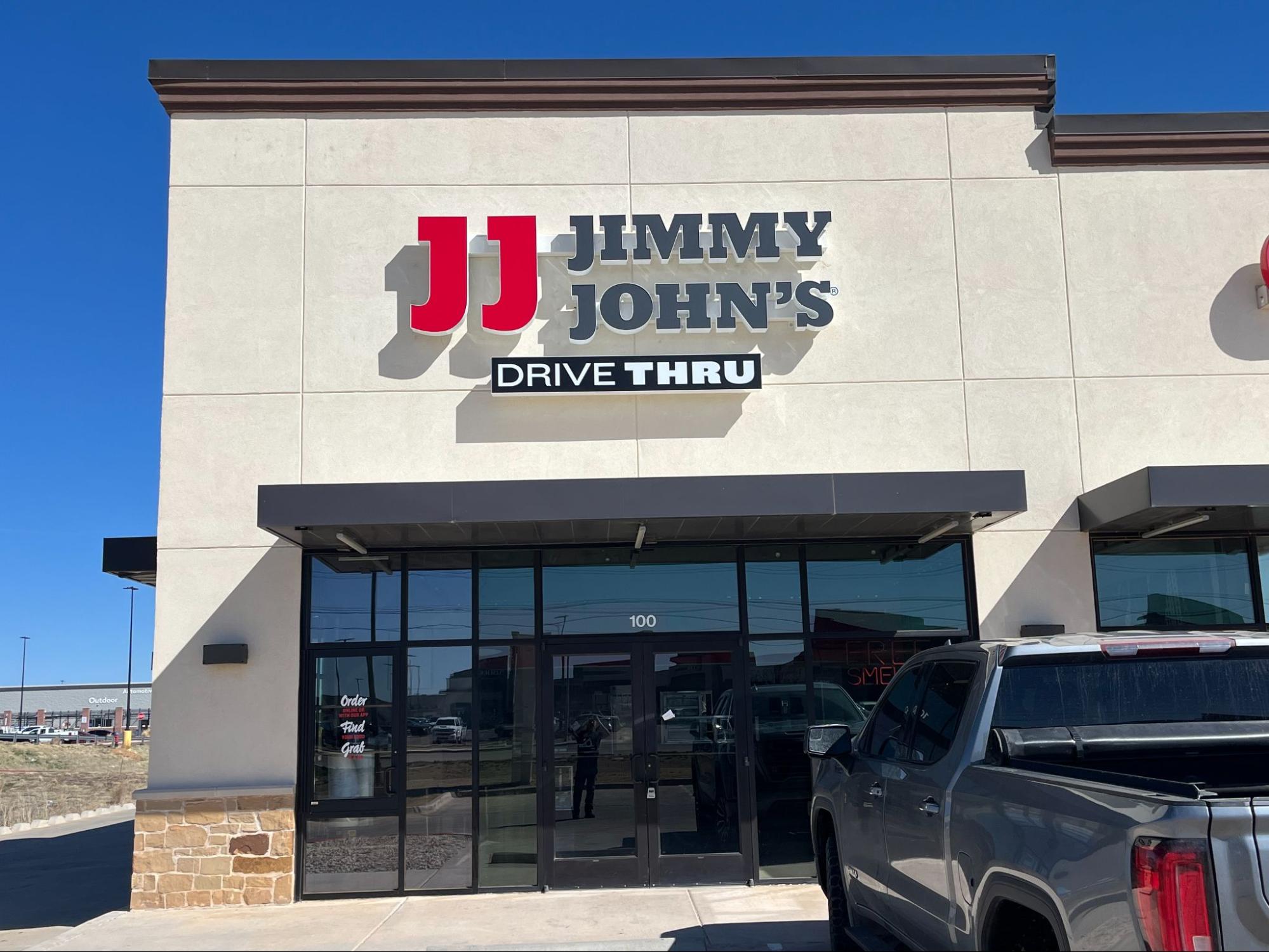 Jimmy John's Store DriveThru store front signage.